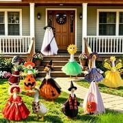 Halloween Goose Outfits, Funny Hooded Sweatshirt Goose Clothes, Holiday Party Halloween Goose Costume Set for Lawn Patio Yard Outdoor Decor (#18, 7in)