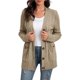 thumbnail image 1 of Cárdigan de punto para mujer, cárdigan largo y elegante, jersey, abrigo de punto, 1 of 6