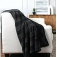 thumbnail image 2 of Life Comfort Artisan Mixed Yarn Blanket (60 in x 70 in) Black, 2 of 2