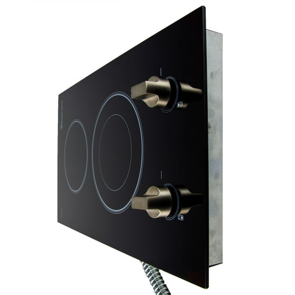 Magic Chef MCSCTE12BG1 12 in. 240V Built-in Electric Radiant 2-Burner Cooktop