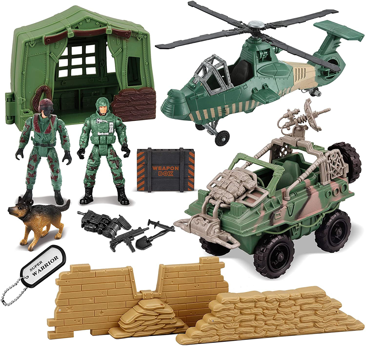 Details about  / VINTAGE ARMORED BATTLE FORCE ARMY PLAY SET FUN TOY WITH LOTS OF PIECES