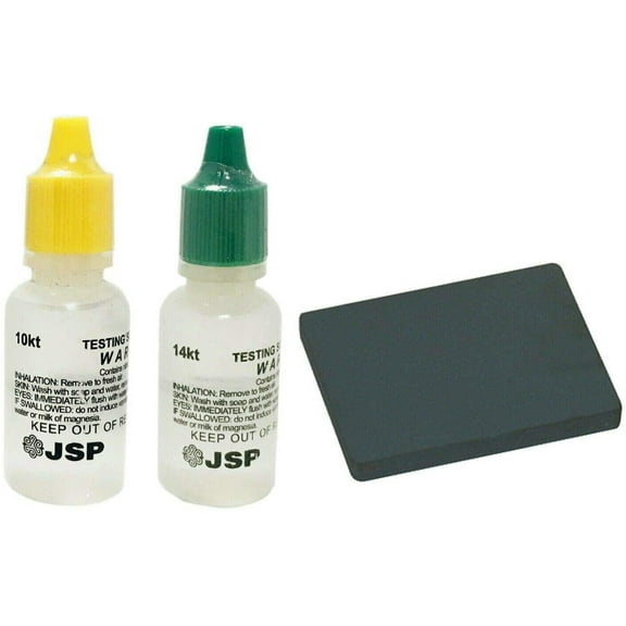 Gold Test Acid Tester Kit 10k 14k & Testing Stone