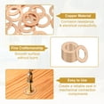 thumbnail image 3 of Uxcell Copper Washer Sealing Ring, Metric Flat Sealing Gasket Crush Washer for Screws Bolt Sump Plugs Oil Drain 50 16 x 10 x 1 mm, 3 of 5