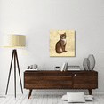 thumbnail image 2 of Global Gallery's 'Country Kitty IV' by David Carter Brown Stretched Canvas Wall Art, 2 of 4