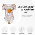 thumbnail image 5 of Picia Cartoon Cute Rabbit Womens One Piece Swimsuits Modest Tummy Control Bathing Suits Lace Up Slimming Swim Suit-Large, 5 of 9