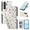 A Floral, variant on TECH CIRCLE For Galaxy S23 Flip Wallet Case with Wrist Strap - Beautiful Flower Pattern, PU Leather/TPU Protective Case with Card/Cash Slots, Stand, Magnetic Strap Closure, For Women, C Floral