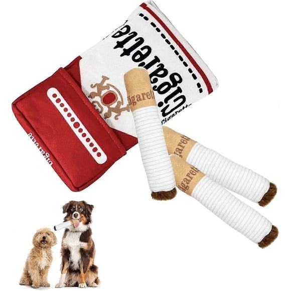 Interactive Giggles Dog Toys Funny Cigarettes Dog Toy Squeaky Cigar Pet Toys
