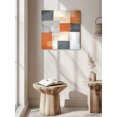 thumbnail image 6 of Wall Art Prints, Abstract Orange Grey Framed Canvas Prints for Bedroom Living Room Bathroom Office, Modern Oil Painting Geometric Art Gallery Wrap Wall Art Poster for Gifts Home Decor 20"x20", 6 of 9
