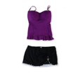 thumbnail image 2 of Tankini de 2 piezas para mujer Starlet Skirtini de Profile, Púrpura, 14 Profile Tankini, 2 of 2