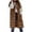 Brown, variant on Breezora Women Sleeveless Puffer Vest Hooded Casual Winter Outerwear Lightweight Warm Puffy Jacket for Active Lifestyle XL Size White