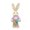 B, variant on 14-Inch Outdoor Easter Bunny Decor, 35cm Tall Faux Rush Rabbit Statue, Weather-Resistant for Garden, Patio & Spring Landscape Display B