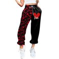 thumbnail image 1 of Gibobby pantalones de jogging holgados con estampado del Día de San Valentín para mujer Rosa S, 1 of 4