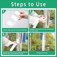 thumbnail image 3 of 8 Pcs Tree Trunk Protector- 2 Size Tree Wraps to Protect Bark- Plastic Spiral Tree Guard- Tree Bark Protector Tube Wraps to Protect Saplings Plants from Deer Rabbit Cats Rodents Mowers, 3 of 7