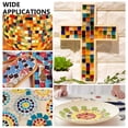 thumbnail image 3 of 300pcs Square Mosaic Tiles Glass Mosaic Pieces Chips Vases Picture Frames Flowerpots Mosaic PiecesDIY, 3 of 8