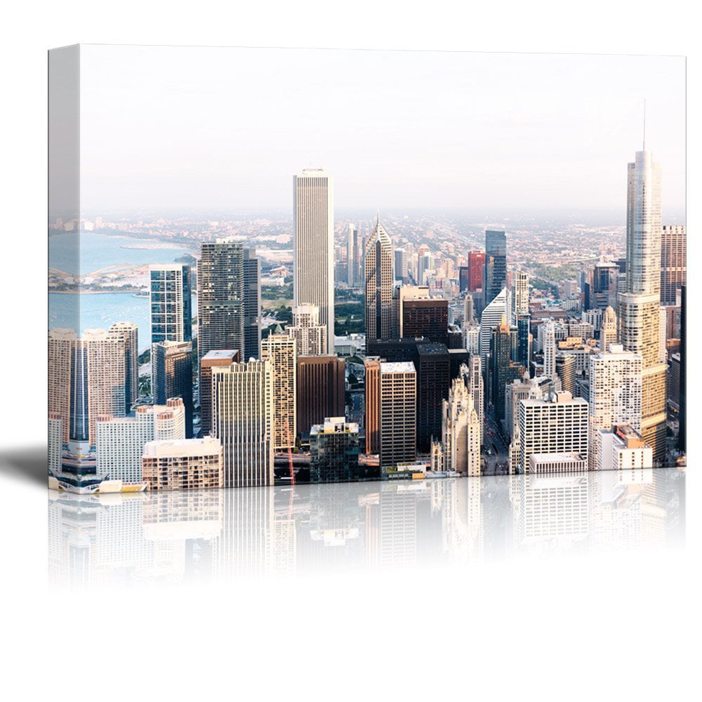 16" x 24" Canvas Art Wall Decor Cityscape with Buildings Gallery Wall26 