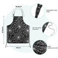 thumbnail image 7 of Halloween Spider Web Pattern Kids Aprons for Girls and Boys,Adjustable Neck Strap Toddler Aprons for Kids Cooking Baking, 7 of 7