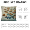 thumbnail image 5 of ONETECH Many Fishes Think Differently Against The Current Fish Contrast Group Throw Pillow Covers Pillowcases  Home Pillow Protector for Men Women, 5 of 5