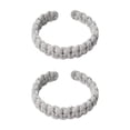 thumbnail image 6 of Curtain Tiebacks, Thick Cotton Rope Curtain Tiebacks, Braided Curtain Tiebacks, Open Cuff Curtain Ties, 2-Pack 10X1 Inch Soft Light Gray Woven Curtain Holders for Tying Back, 6 of 6
