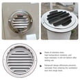 thumbnail image 2 of Protecteur de Ventilation en Acier Inoxydable Grille Persienne Couvrant Ventilation Capot Rond, 2 of 9