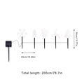 thumbnail image 3 of Luces Solares Navideñas para Exteriores, 5 Unidades, con Led y Batería Recargable para Iluminación de Patios y Terrazas., 3 of 7