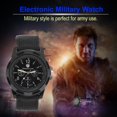 thumbnail image 1 of Reloj de Pulsera electrónico Digital Reloj Militar Males Banda de Nylon Duradera Deporte Relojes de Pulsera de Moda Cool Sport(24 * 6 * 1cm-Black) Ecomeon no, 1 of 5