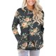 thumbnail image 2 of ICHUANYI Clearance Ladies O- Neck Long Sleeve Pockets Decorative Floral Print Casual T-Shirt Top ICHUANYI "ICHUANYI", 2 of 5