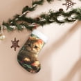 thumbnail image 7 of Disketp Cute Kitten Water Lilies Christmas Stockings, Xmas Stocking for Family Holiday Season Décor, Personalized Holiday Indoor Decorations, 7 of 7