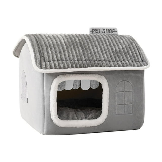 Nido para gatos, perrera lavable, cojín autocalentable, cama para perros, mascotas y gatitos S