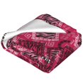 thumbnail image 2 of Bixox Fleece Blanket Geometry Pattern Super Soft Double-Sided Microfiber Flannel Blanket for Sofa, Bed, Couch, Suitable for All Seasons - 80"x60", 2 of 5
