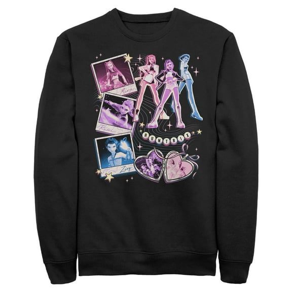Mens KPop Demon Hunters Huntrix Cute Instant Film Portrait Sweatshirt