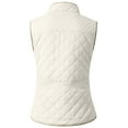 thumbnail image 3 of NE PEOPLE Women’s Quilted Vest – Lightweight Sleeveless Full Zip Up Casual Stand Collar Padding Gilet Jacket with Pockets NEWV40 White M, 3 of 7