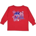 thumbnail image 3 of Inktastic 4th of July Fireworks Stars and American Flag Boys or Girls Long Sleeve Toddler T-Shirt, 3 of 5