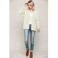 thumbnail image 5 of Made by Johnny Women's Women's Open Front Knit Cardigan M IVORY, 5 of 6
