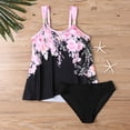 thumbnail image 4 of Traje de baño de 2 piezas para mujer, trajes de baño para mujer, traje de baño de verano de talla grande con estampado, bikini, traje de baño dividido para mujer, traje de baño de poliéster, 4 of 6