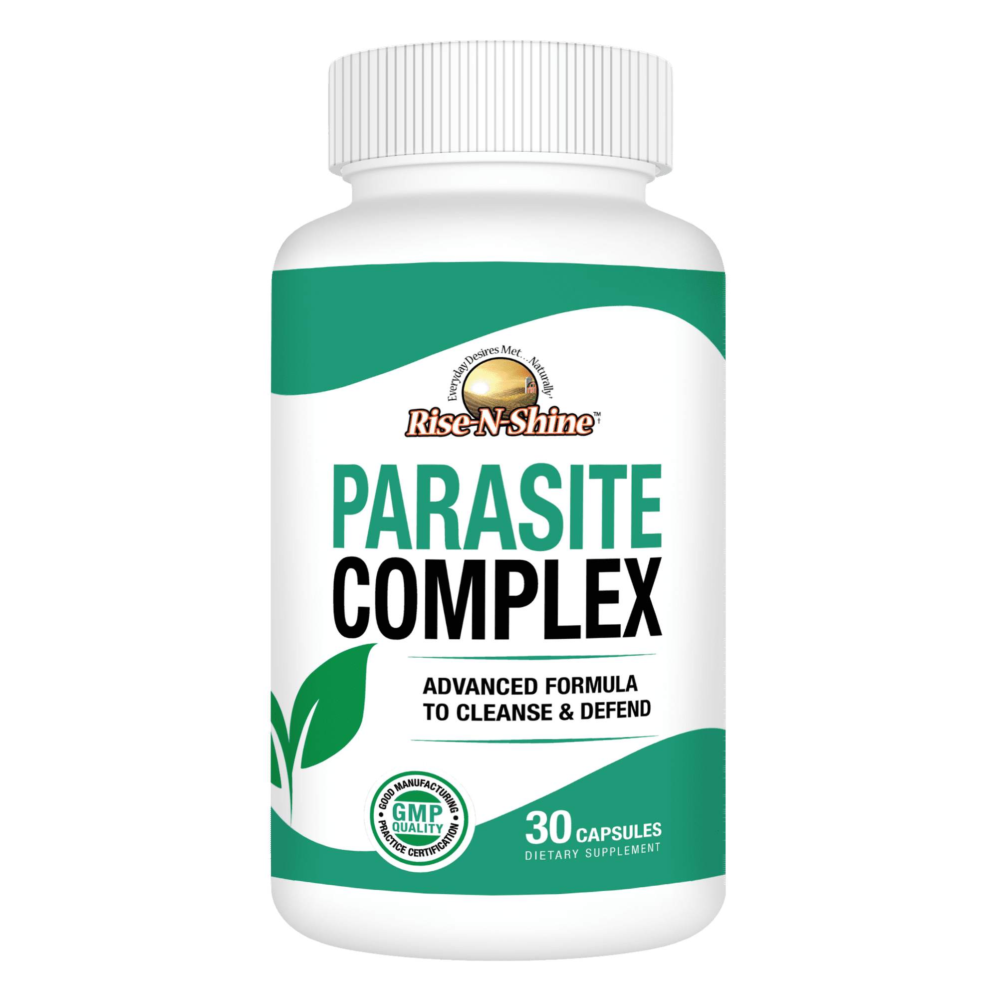 Parasite Complex by Rise-N-Shine– Advanced Herbal Cleanse for Gut Health, Parasite Cleanse & Defense Full-Body Detox – 30-Day Supply