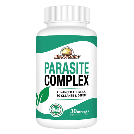 Parasite Complex by Rise-N-Shine– Advanced Herbal Cleanse for Gut Health, Parasite Cleanse & Defense Full-Body Detox – 30-Day Supply