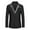 Black, variant on LoyisViDion Men'S Stylish Casual Patchwork Business Wedding Party Outwear Coat Suit Tops Gray 10(XXL)