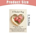 thumbnail image 3 of Pocket Hug Acrylic Heart Flower Decor Card, Warm Heartfelt Pocket Hug Gift with Embedded Flower, 12-Month Flower Decoration, Features Carnations to Roses Representing Each Month, 3 of 5