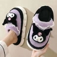 thumbnail image 3 of Zapatillas Kawaii Sanrio Kuromi Cinnamoroll Melody, pantuflas antideslizantes de felpa para interiores y exteriores, zapatos planos bonitos para niña, 3 of 4