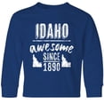 thumbnail image 3 of Inktastic Idaho Awesome Since 1890 Long Sleeve Youth T-Shirt, 3 of 5