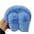 thumbnail image 2 of dianhelloya Warm hat Solid Color Elastic Non-slip Cute Unisex Earmuffs Winter Soft Thickened Plush Headband Ear Warmer Blue, 2 of 8