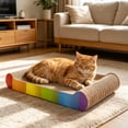 thumbnail image 5 of AuroraX Cat Scratcher Cat Scratch Pad Colored Durable Corrugated Non-Shedding Cat Supplies, 5 of 6