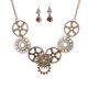 thumbnail image 1 of Steampunk Conjuntos de joyas para mujer de piñones Gargantilla Engranaje Pendientes de gancho colgantes, 1 of 9