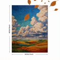 thumbnail image 3 of Textured Sky & Rolling Hills Canvas Print, Suitable for Living Room Bedroom Dining Room Office Hotel, 3 of 8
