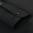 thumbnail image 6 of Flmei Elastic Dress Shirts for Mens Button Non-iron Shirt Men's Wrinkle-Free Business Long Sleeve Blouses Tops Size 38-46, 6 of 9