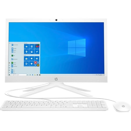 HP - 20.7" All-In-One - AMD A4 - 4GB Memory - 128GB SSD - Snow White