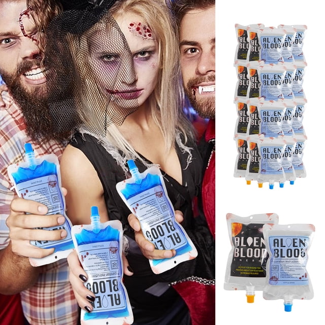 Agiferg 20PC 250ML Halloween Party Party Creative Plasma Juice Bag Packaging Bag