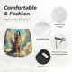 thumbnail image 4 of Balery Sunshine Cloud Cute Cat Pantalones cortos deportivos para mujer con forro y dos bolsillos, elásticos, para entrenamiento, gimnasio, yoga-Large, 4 of 7