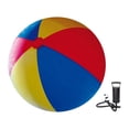 thumbnail image 1 of Pelota de playa inflable, juguete interactivo, juego de evento de verano, PVC, fácil de transportar, gigante. Diámetro de 150 cm, 1 of 9