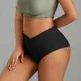 thumbnail image 4 of Womens Panties Seamless Ice Silk V Cut Underwear No Show Soft Stretch, 4 of 4